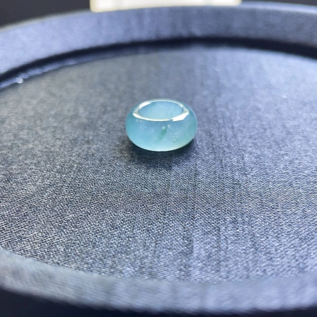 翡翠散珠跑环单个 内径9.1