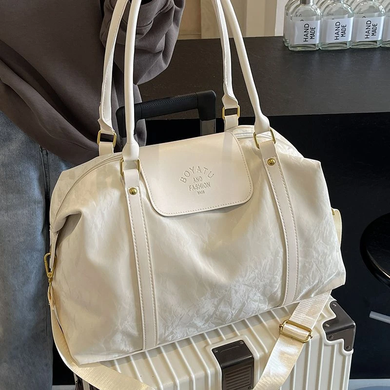 柏雅图大容量手提短途旅行包女时尚轻便游泳包健身行李袋外出收纳