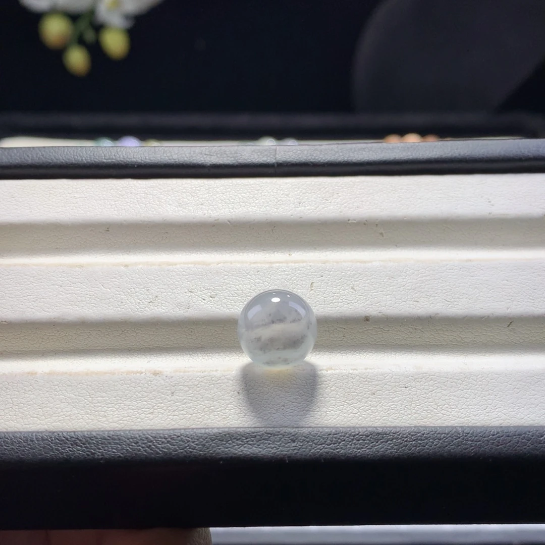 翡翠未镶嵌手串卡12水墨画