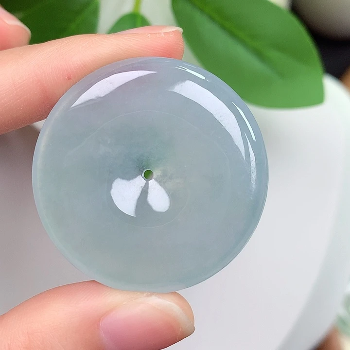 颈饰未镶嵌翡翠平安扣 35.6-5.6mm