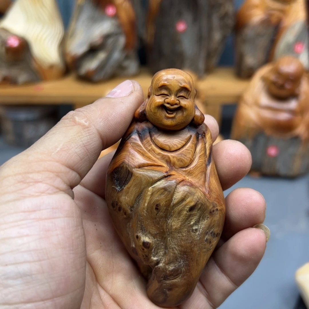 多****木崖柏木摆件手把件