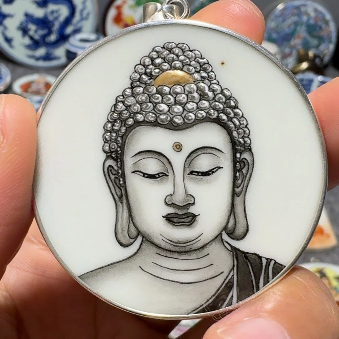 瓷片品**光精品挂件一个