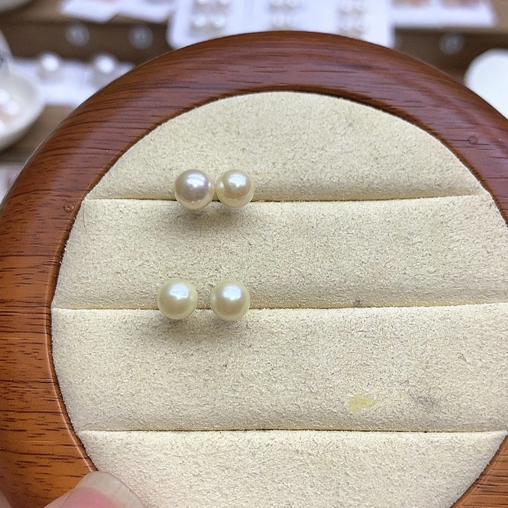 耳饰海水珍珠银S925镶嵌