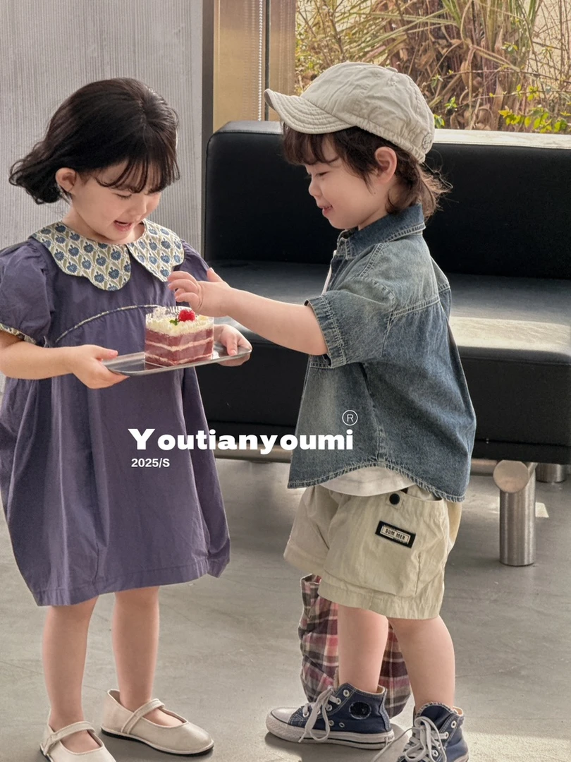 C400-C499四季款童装 男宝女宝纯棉T恤卫衣裙子裤子时尚儿童