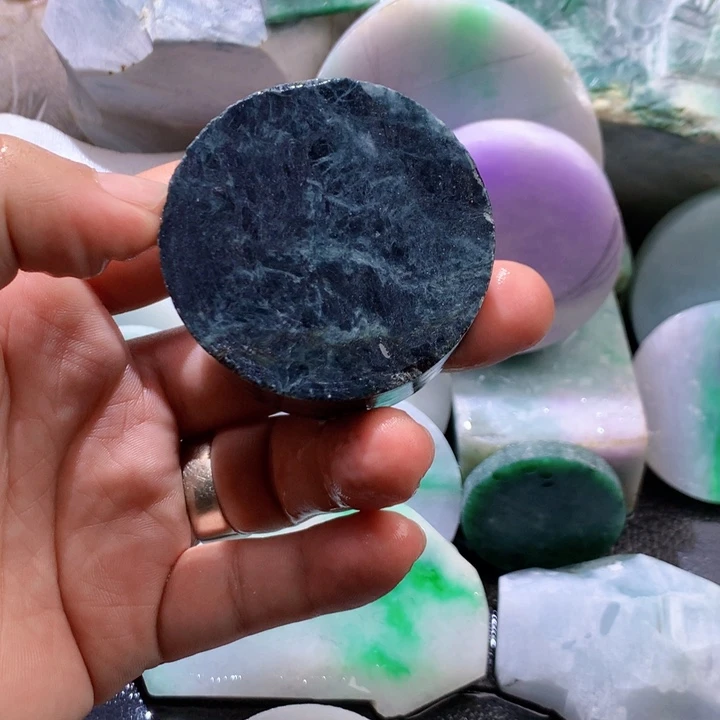 翡翠未镶嵌颈饰缅甸天然翡翠牌子吊坠珠子平安扣