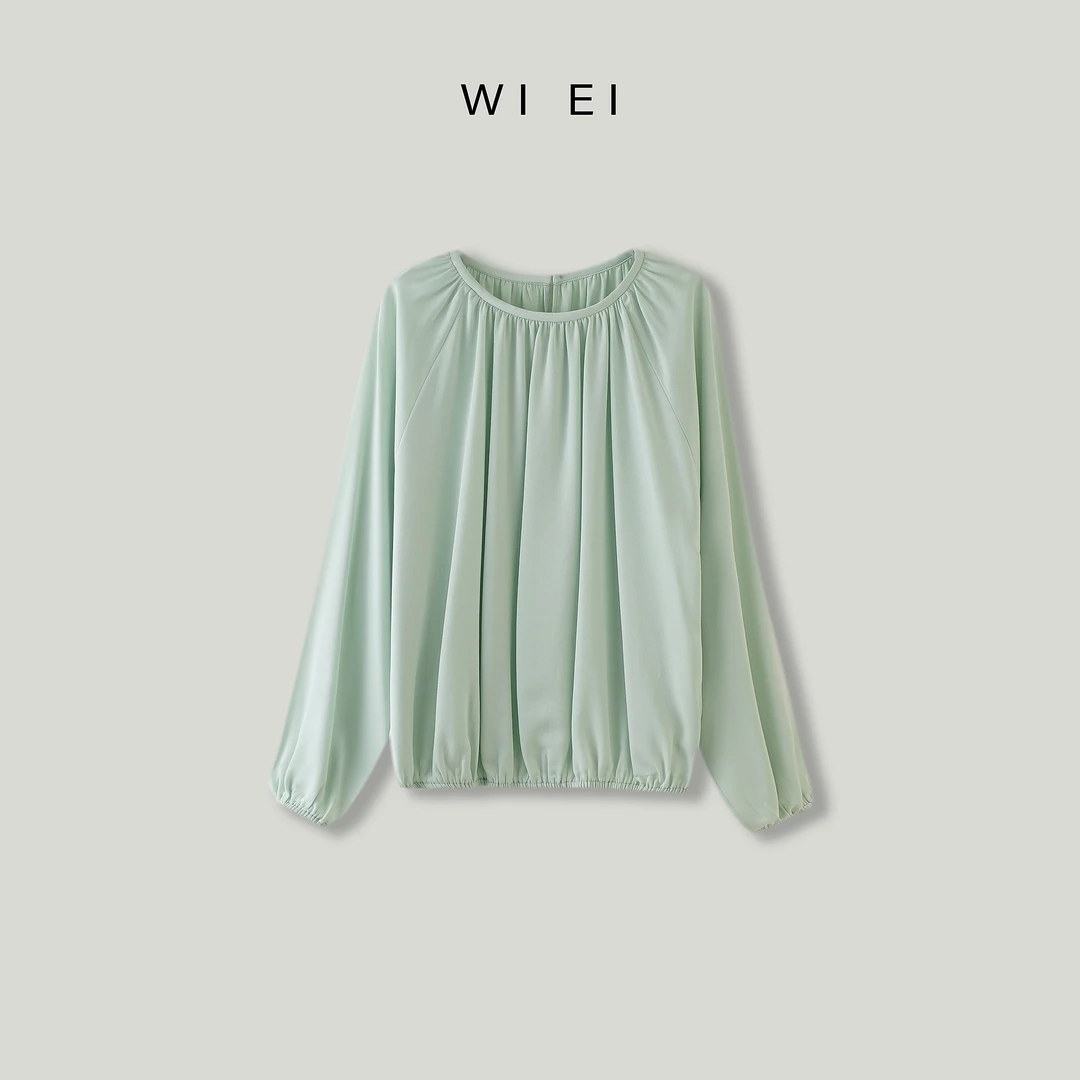 《WI EI》22511*白泡泡*醋酸 轻盈 防晒罩衫 衬衫