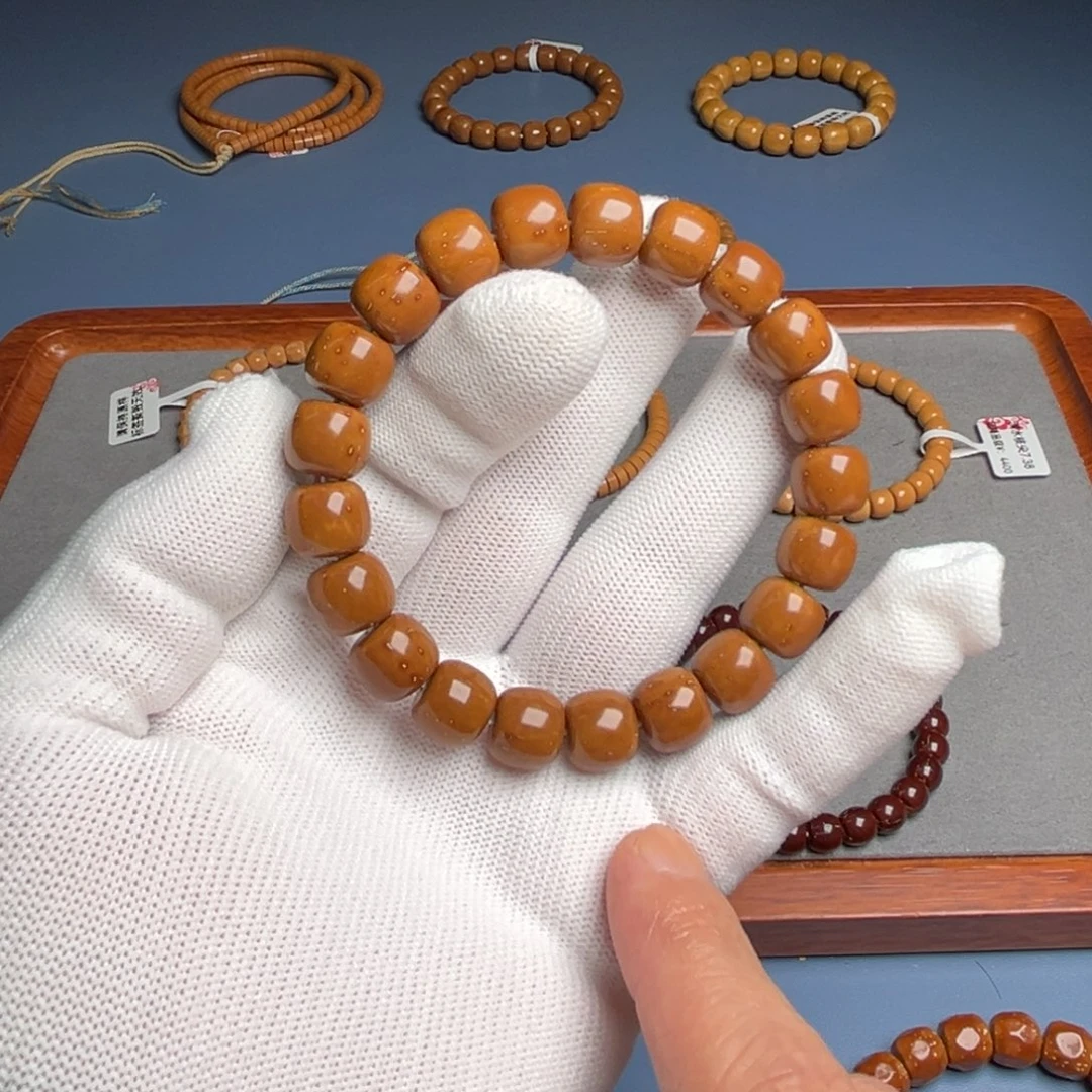 紫金鼠手串11.4尺实心鼠反油