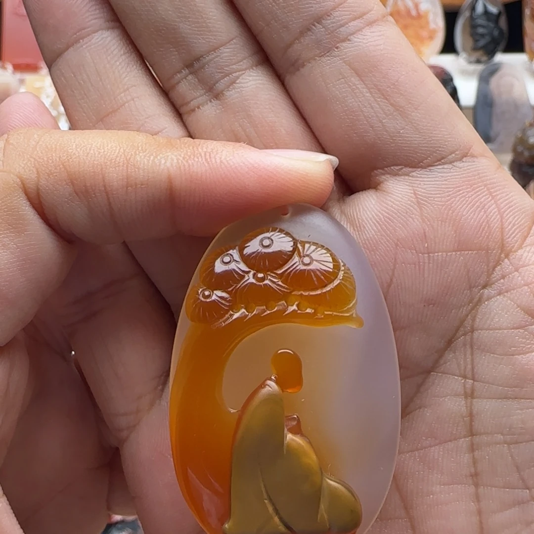乡***人玛瑙/玉髓未镶嵌颈饰