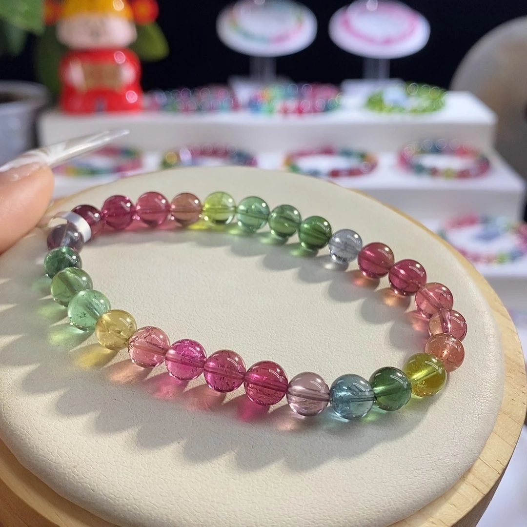 未镶嵌手链碧玺人鱼艳丽