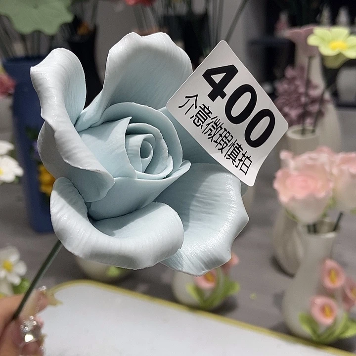 陶瓷纯手工捏花设计