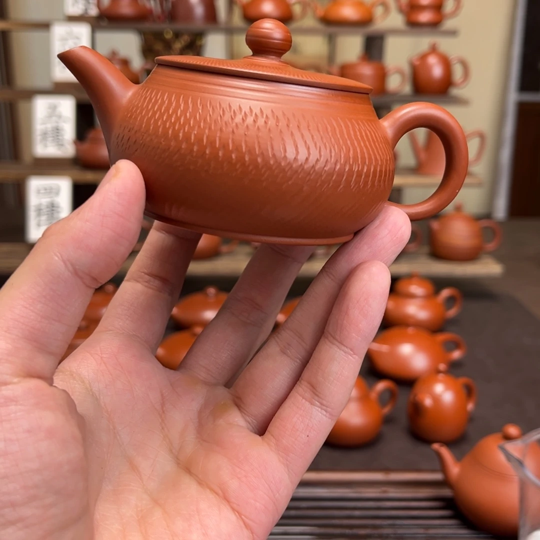 酱***紫茶壶紫砂明炉超薄150cc