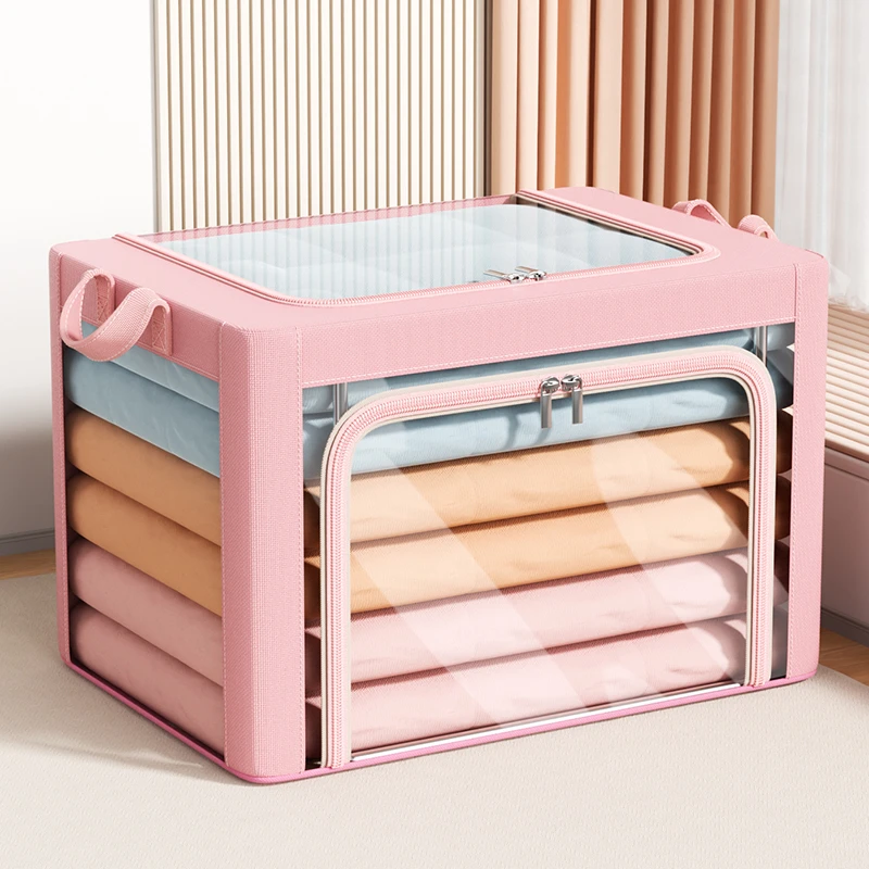 透明收纳箱衣物服可折叠大容量整理箱宿舍柜储物盒筐家用搬家神器