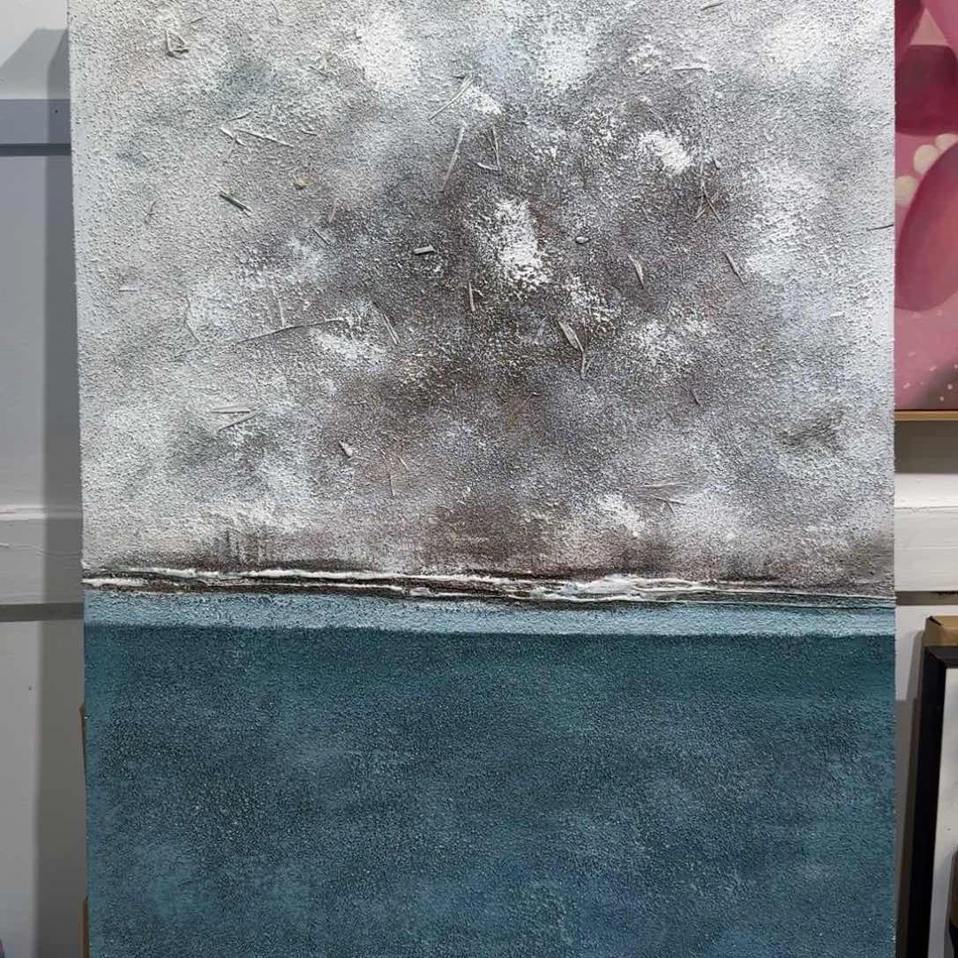 吃***瓜竖款纯手绘油画作品