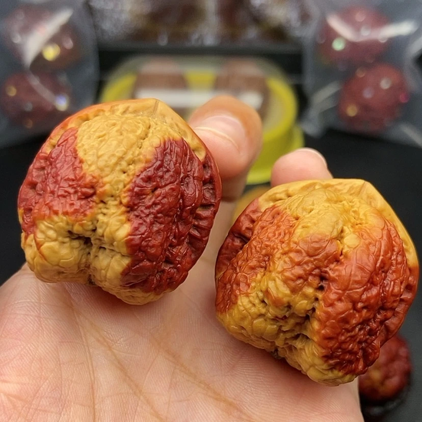 【闪购商品】把件文玩核桃40尺蝴蝶蟾