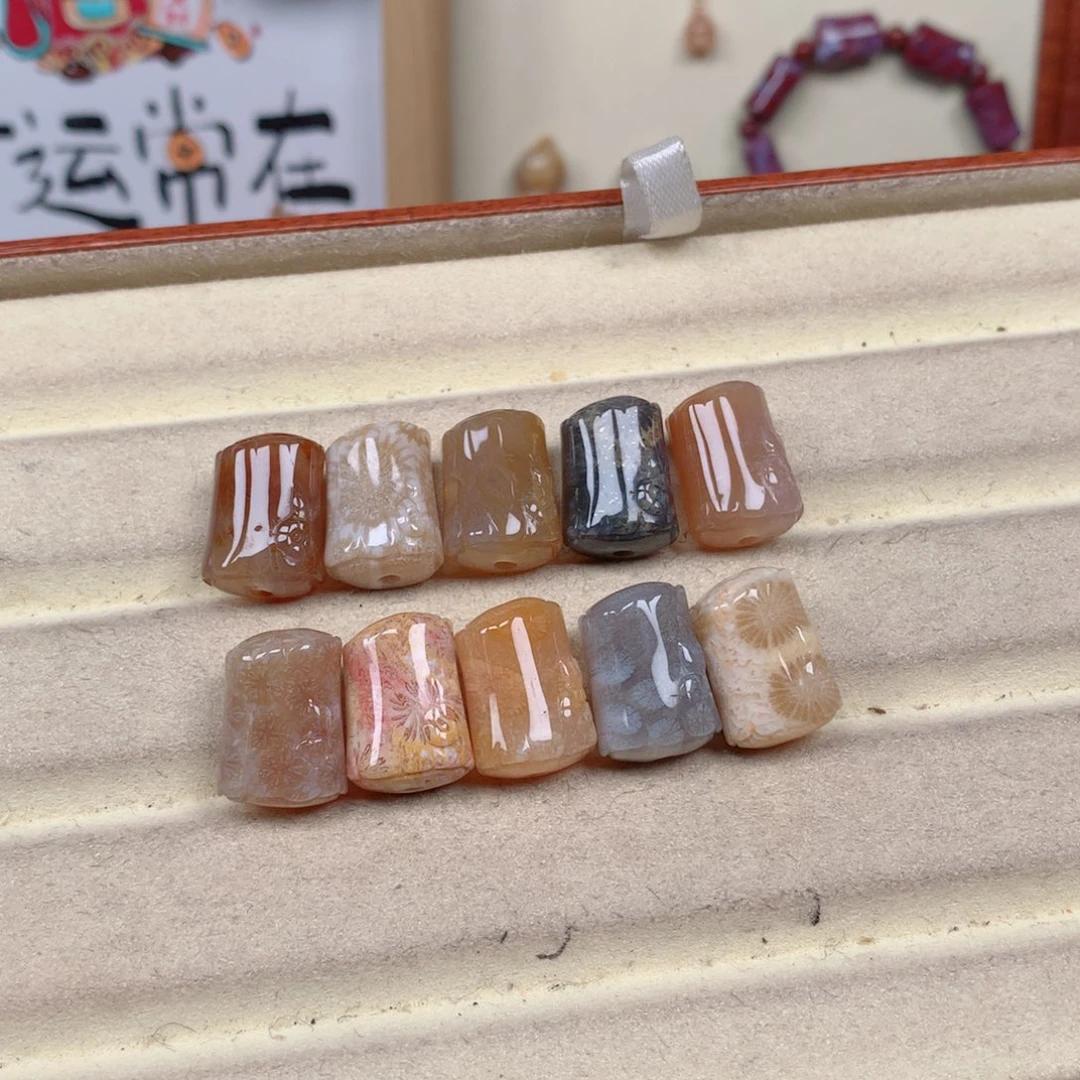 硅化玉珊瑚玉未镶嵌