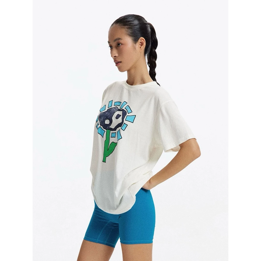 CONP 25SS “扭曲太极花” 斜纹肌理薄棉料T-Shirt