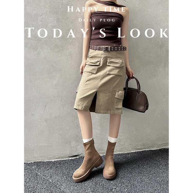 韩版厚底弹力靴2025秋冬季新款短筒女靴子小个子显瘦马丁靴瘦瘦靴