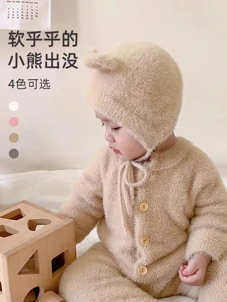 超萌新生幼儿冬天连体衣宝宝冬装衣服婴儿冬季可爱抱衣保暖外出服