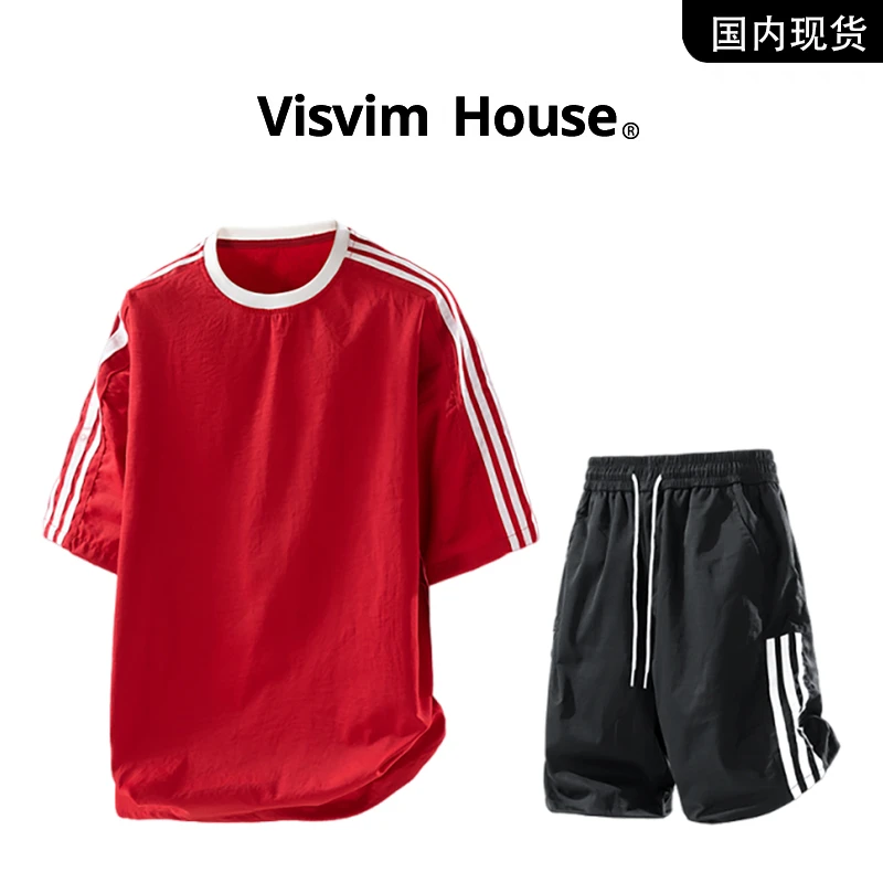 【品牌现货撤柜】VISVIM WINGS夏季新款潮流宽松短袖短裤套装两件套
