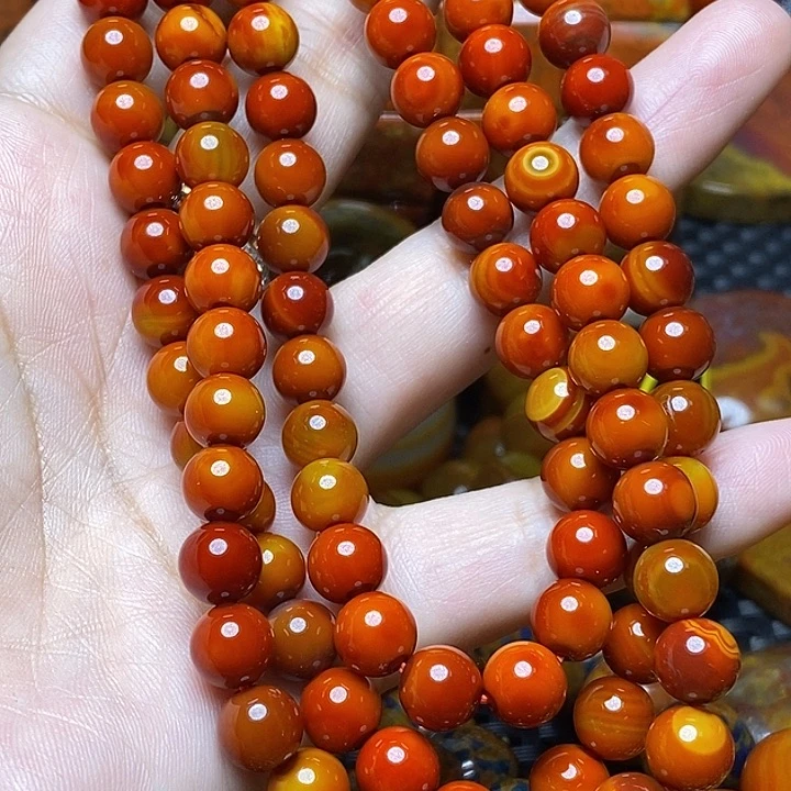 带***猬玛瑙/玉髓未镶嵌颈饰