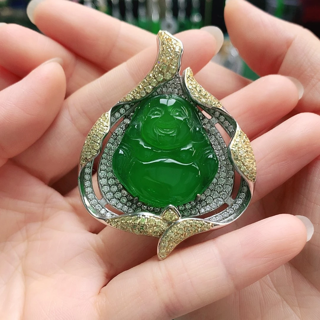 玛瑙/玉髓吊坠银S925镶嵌