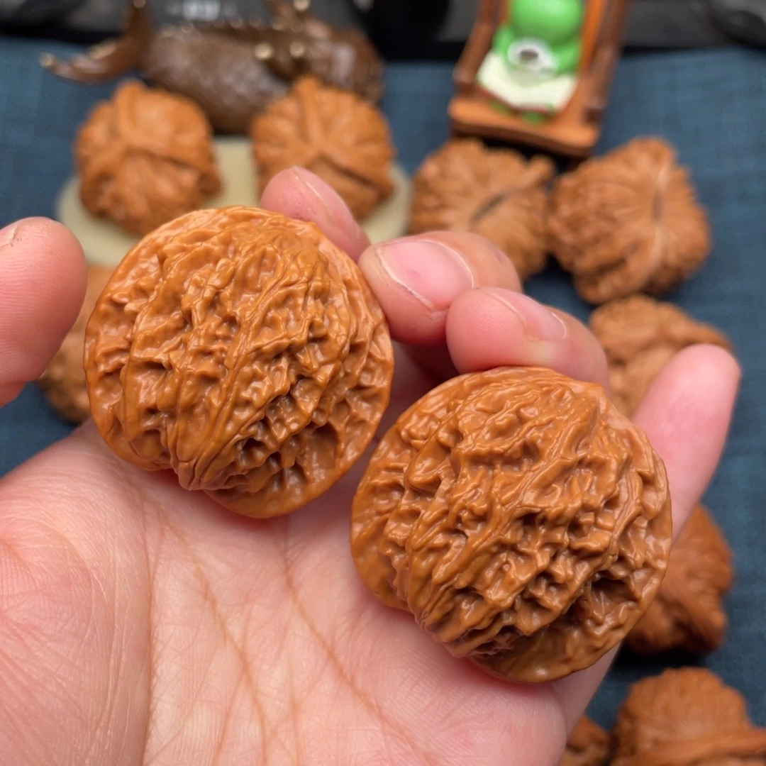 把件文玩核桃38精品老款盘龙纹全品