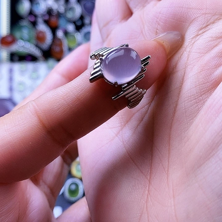 萤石银S925镶嵌戒指