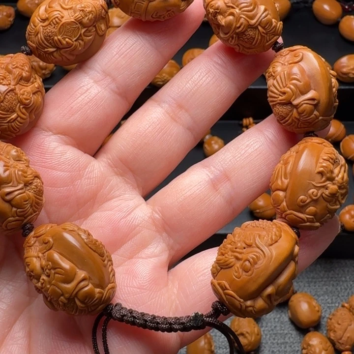 橄榄核手串/手链龙财微花不支持退换