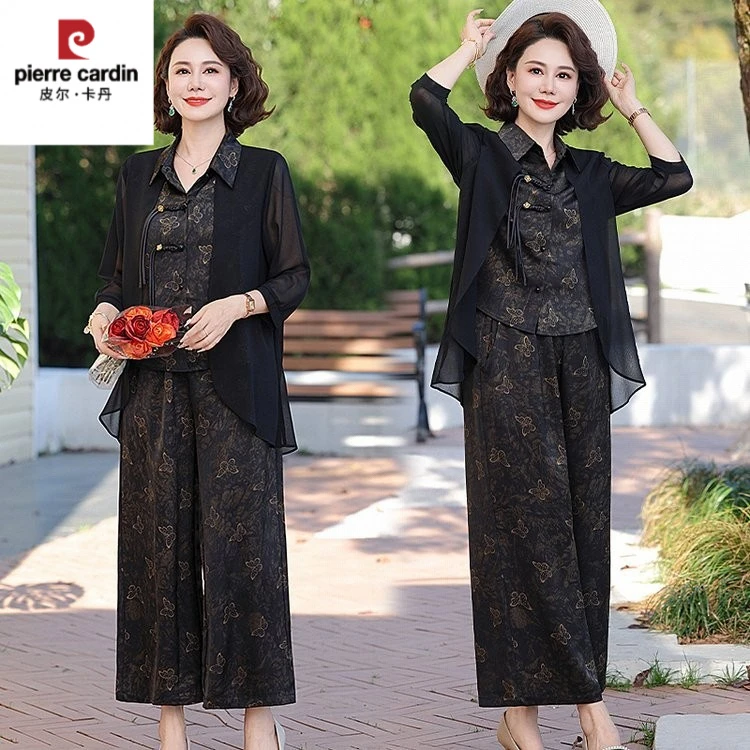 中老年女装气质大码妈妈装显瘦运动洋气夏季中年时尚休闲薄款宽松