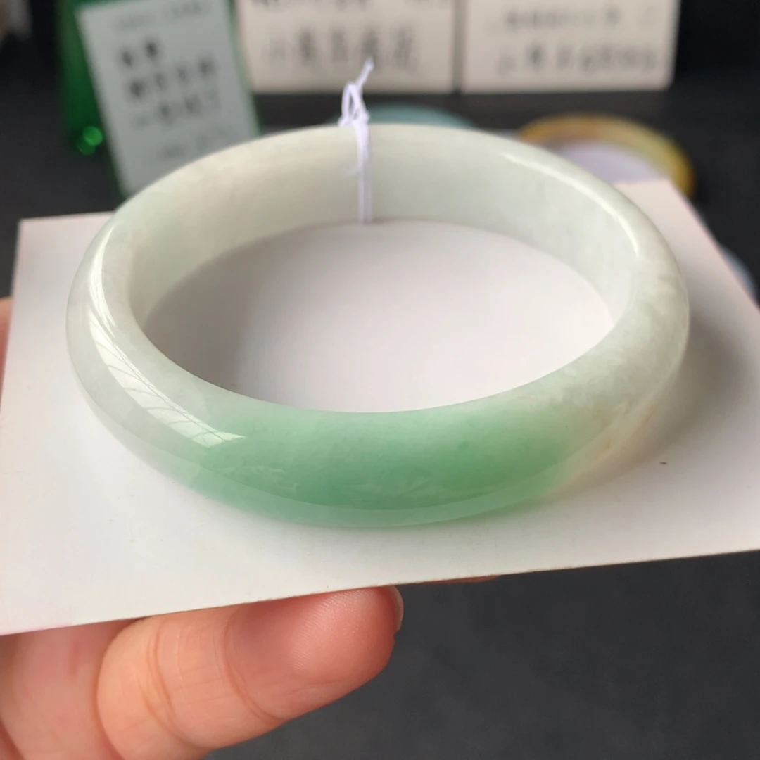 翡翠手镯未镶嵌35号58-50.7-12.6-7.3贵妃