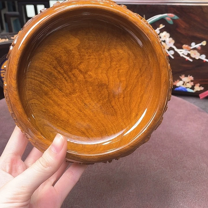 红酸枝木类端景台烟灰缸