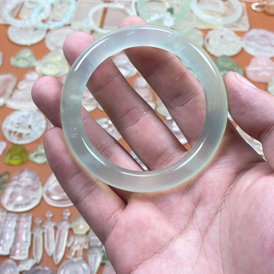 岫玉未镶嵌鱼跃龙门扶摇直上