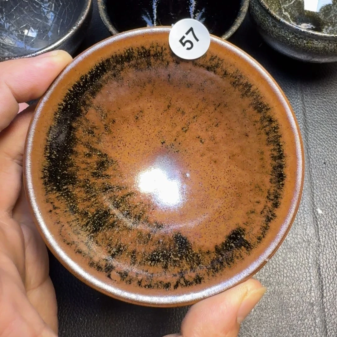 灵***溪摆件古时茶器建窑建盏57