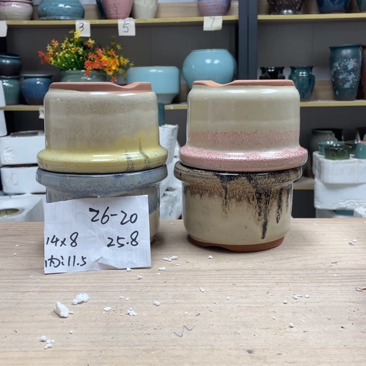 紫砂花盆多肉花盆微瑕20