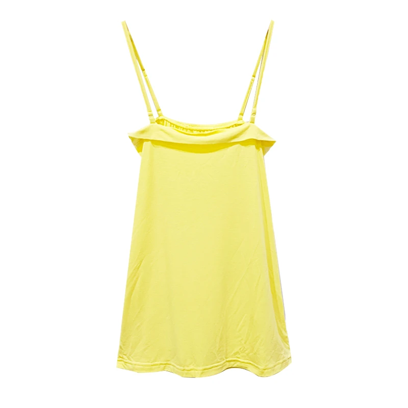 小清新吊带女学生夏季多巴胺少女风时尚通勤纯色荷叶边洋气减龄