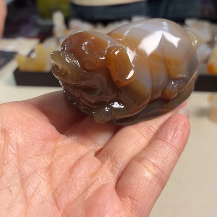 玛瑙/玉髓未镶嵌吊坠(不含链)