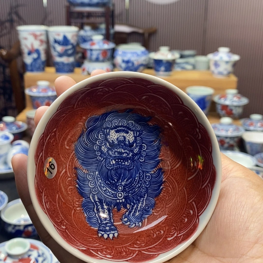 三狮普洱杯原矿手绘原矿