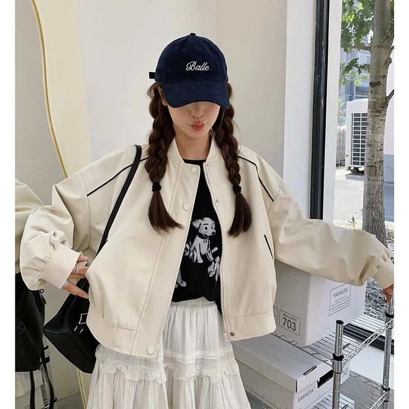 慵懒风设计感韩系棒球服外套女装休闲时尚洋气短款学生春秋季百搭