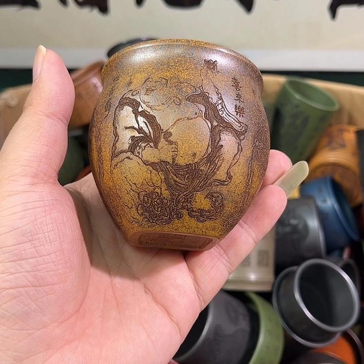 茶杯紫砂全手工紫砂主人杯