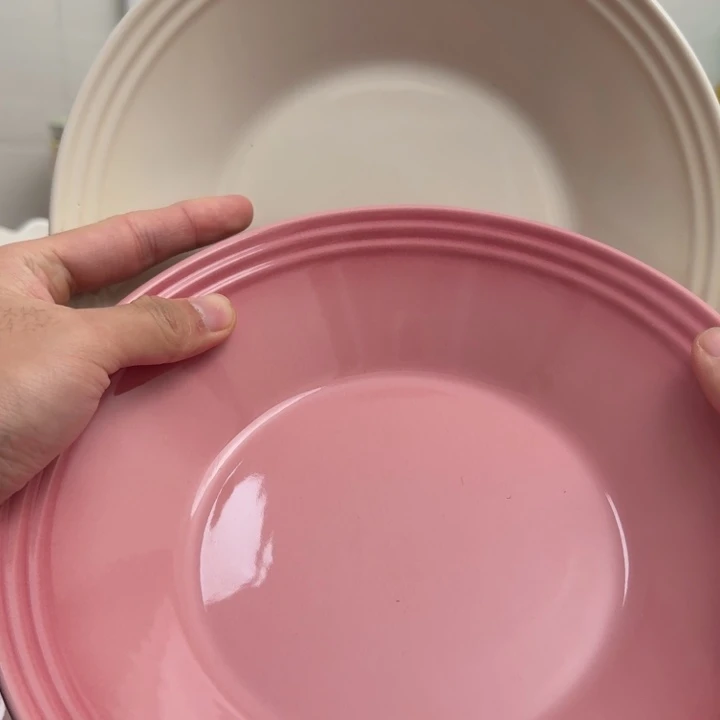 微瑕2个9英寸斗笠深盘