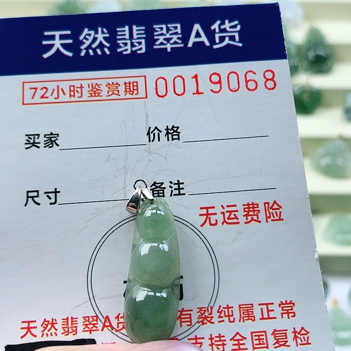 翡翠未镶嵌颈饰吊