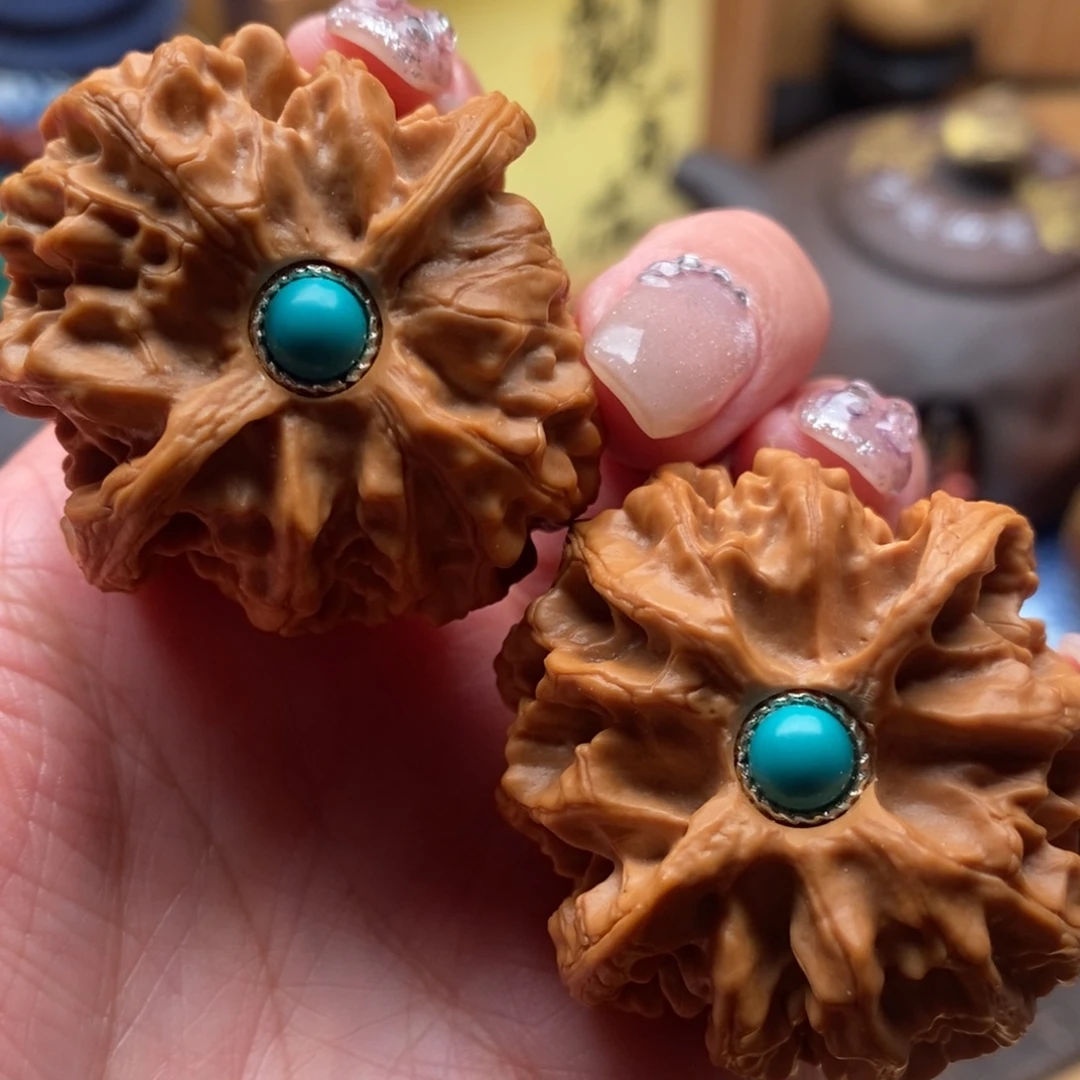 文玩核桃把件41尺寸苹果园