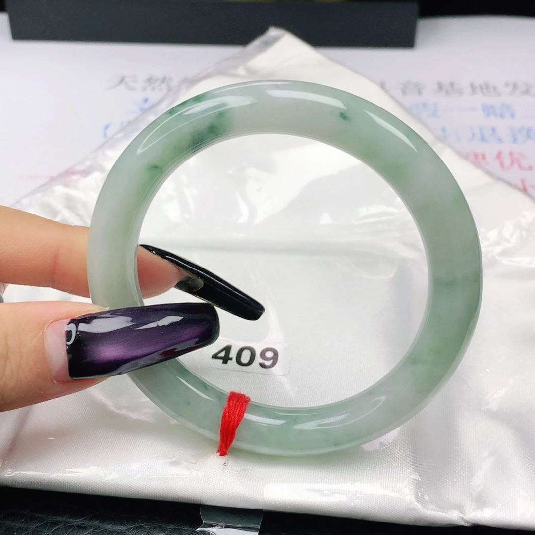 未镶嵌手镯翡翠翡翠54.5飘花美人条