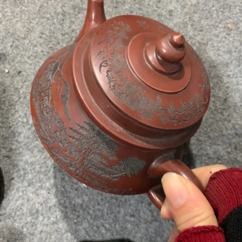 紫砂茶壶陶瓷摆件爱好者摆件