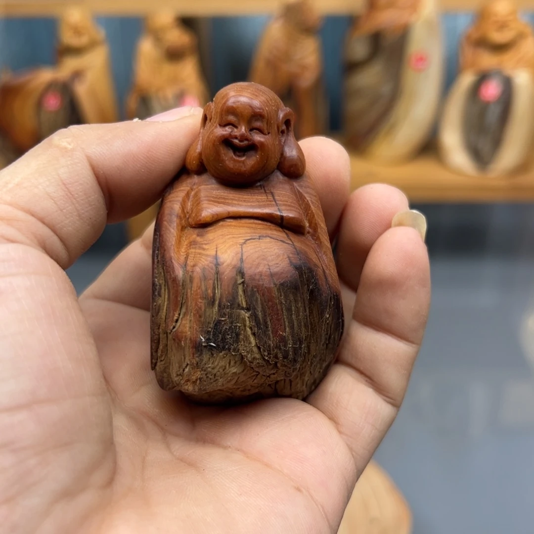 用***8木崖柏木摆件手把件