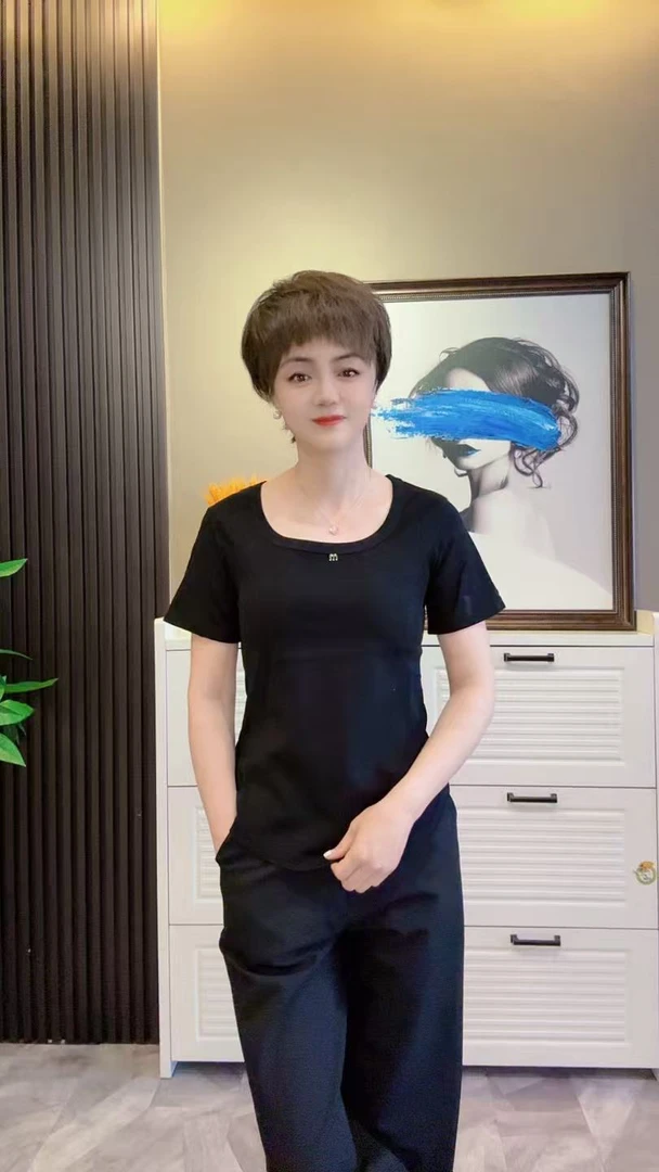 2025年新款蚂蚁腰显瘦减龄短袖2255