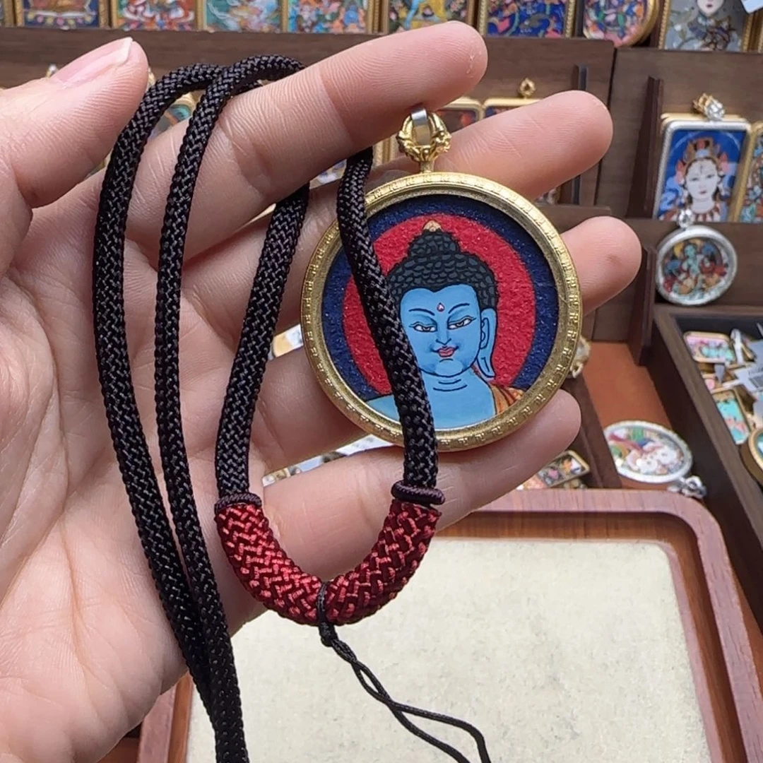 吊坠鹤*天古祥手绘唐卡