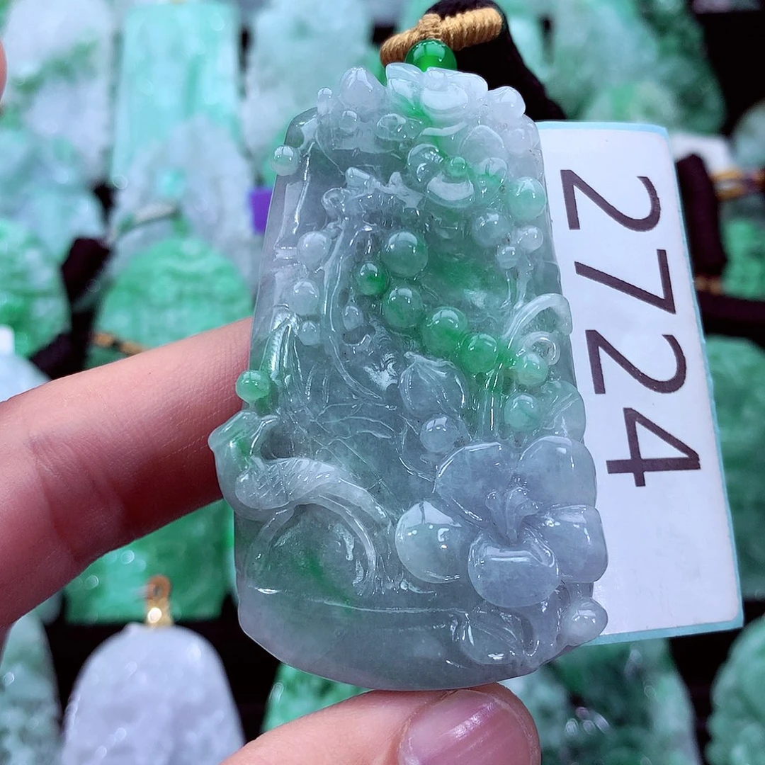 翡翠未镶嵌吊坠(不含链)