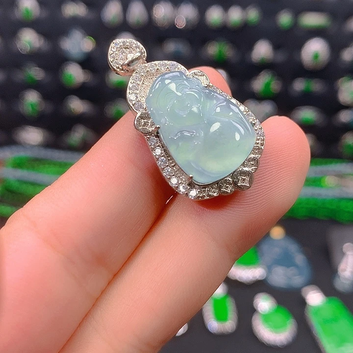 翡翠未镶嵌吊坠(不含链)