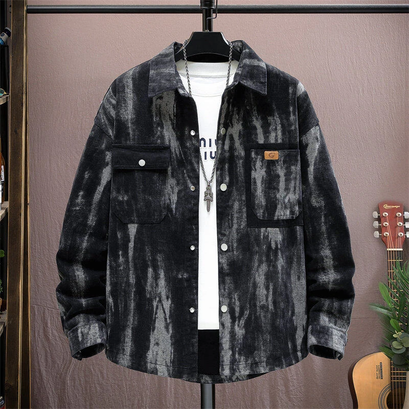 2025春季秋季高奢欧货牛仔外套男士时尚国潮刺绣夹克痞帅复古2506